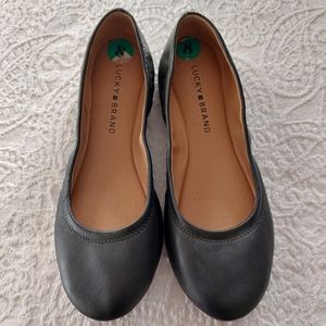 LUCKY BRAND LEATHER BALLET FLATS